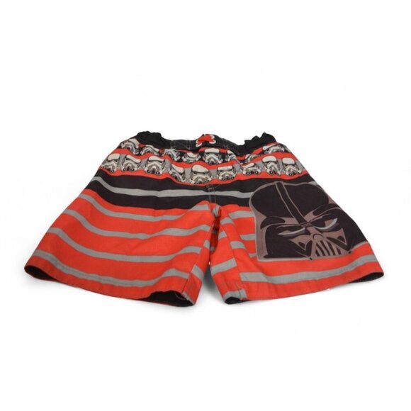 Star Wars Boys Swim Trunks XS | Darth Vader Stormtrooper Red Striped Shorts - Picture 2 of 2